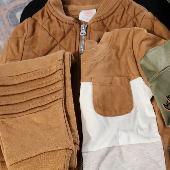 Nike Black Jogger Set with Colorful Swooshes, Dino Set, Tan And Brown Set - Picture 2 of 7